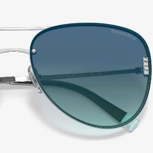 Tiffany & Co. TF3066 Azure Gradient Blue & Silver Sunglasses